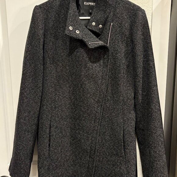 Express Women's Wool Winter Jacket Size Large - Excellent Condition - Picture 10 of 11